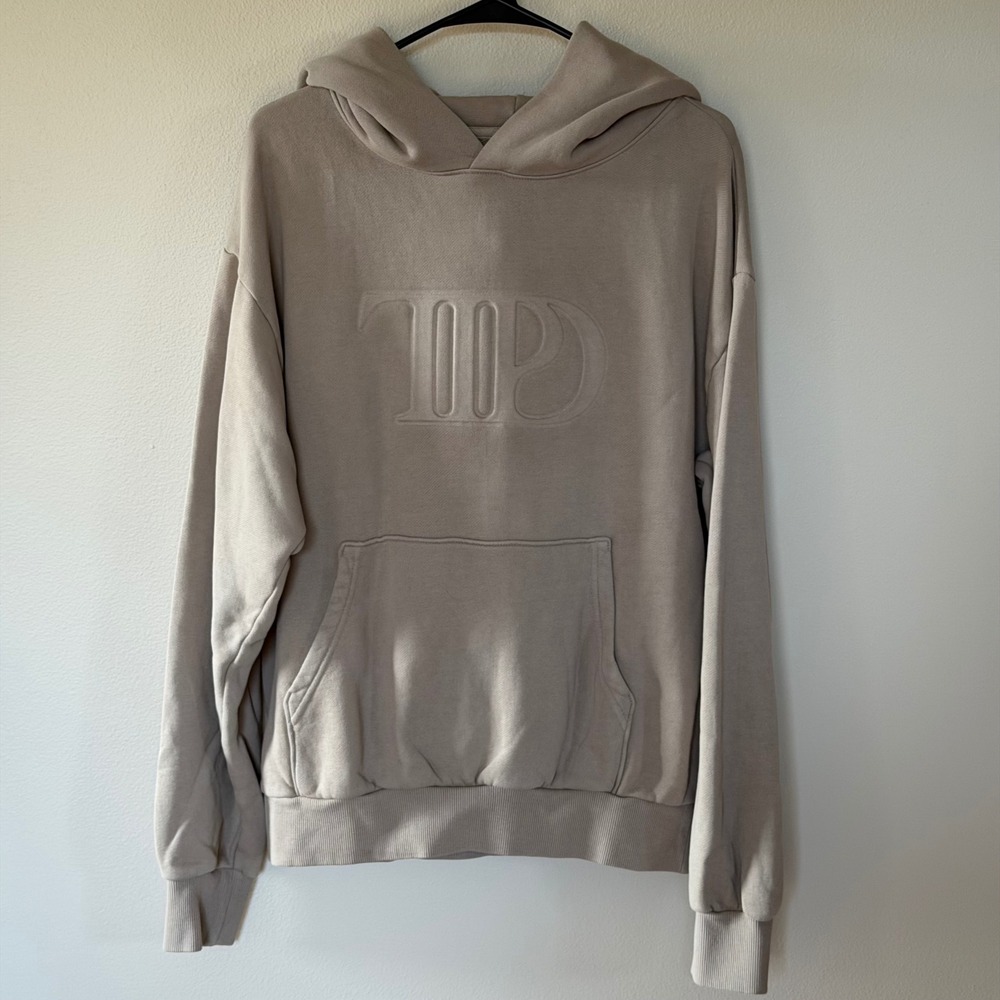 NWOT Taylor Swift Tan TTPD Pullover Hoodie Sweatshirt Medium